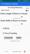 Air Conditioner Calculator screenshot 0