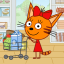 Kid-E-Cats: 婴儿购物游戏! 小猫杂货店物语 & 动物游戏! 小孩游戏 - 超市经营