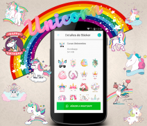 🦄 WAStickerApps Unicorns Stickers para WhatsApp🌈 screenshot 2