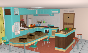 3D Melarikan diri Permainan Puzzle Dapur screenshot 2
