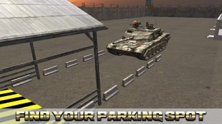 militai tank parking transport screenshot 2
