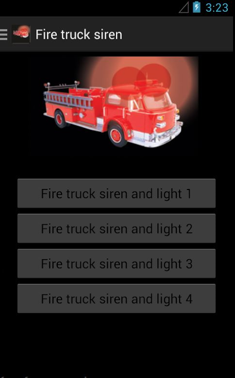 fire truck siren lights