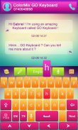 Color Mix GO Keyboard Theme screenshot 1