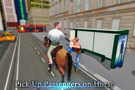 transporte de passageiros de cavalos montados screenshot 1