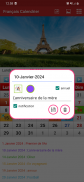 Français Calendrier 2024 screenshot 0