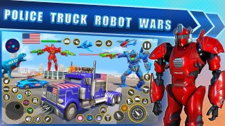 Polis kamyonu robot oyunları screenshot 5