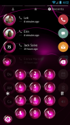 Spheres Pink Contacts & Dialer Theme screenshot 4