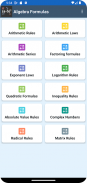 Math Formulas Algebra screenshot 1