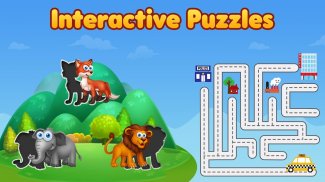유아 및 어린이를 위한 유치원 동물원 퍼즐 screenshot 1