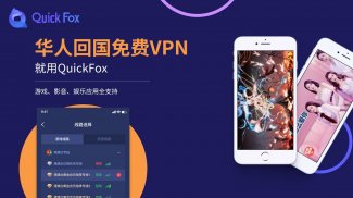 QuickFox，海外华人留学生网络加速工具 screenshot 1