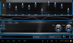 Poweramp skin Light Blue Glow screenshot 0