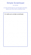 Simple Scratchpad screenshot 1