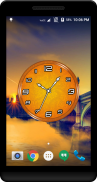 Orange Clock Live Wallpaper screenshot 1