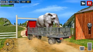 越野卡車動物運輸遊戲 - Offroad Truck Animal Transport Games screenshot 2