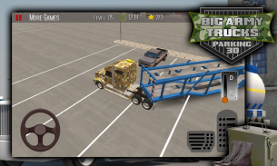 บิ๊กกองทัพรถบรรทุกที่จอดรถ 3D screenshot 2