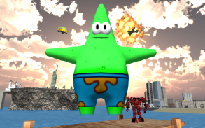 Monster Star VS Robot Fly Car screenshot 2