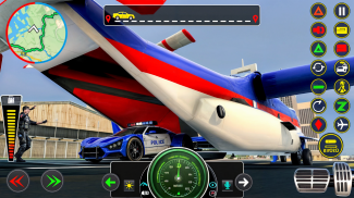 Police Muscle Car Cargo Plane screenshot 4
