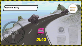 Snow Pink Hill Climb Racing screenshot 3