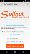 Selfnet WIFI-Setup screenshot 0