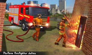 Escola bombeiro americano: formação herói resgate screenshot 0