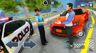 Highway Police Car Chase- Ambulance Rescue Service screenshot 3