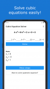 Cubic Equation Solver screenshot 5