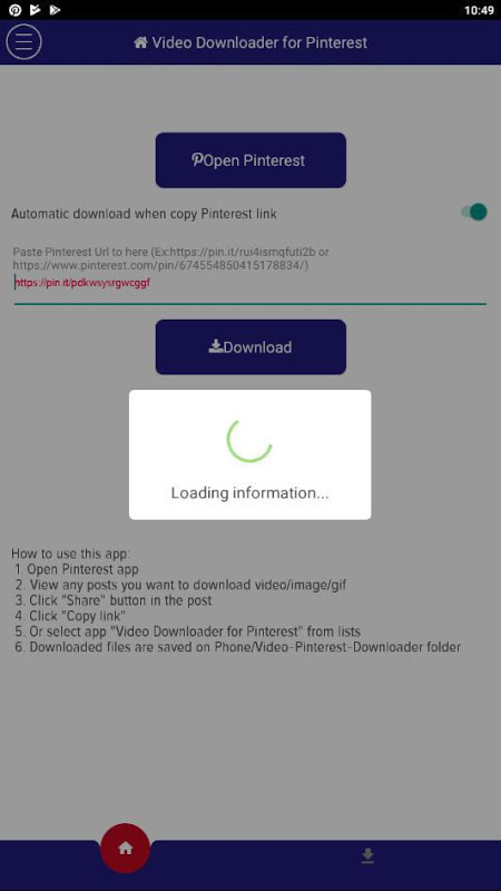 Video Downloader for Pinterest for Android - Download