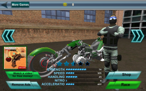 Cảnh sát Sci Fi Bike Rider 3D screenshot 1