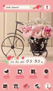 Cute tema Flower Bicycle screenshot 0