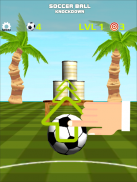 Soccer Ball Knockdown - aim, flick and tumble cans screenshot 8