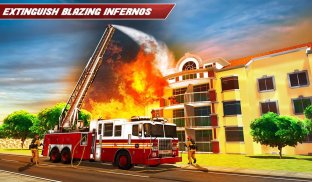 Fire Truck Driving Rescue 911 Fire Engine Games screenshot 13