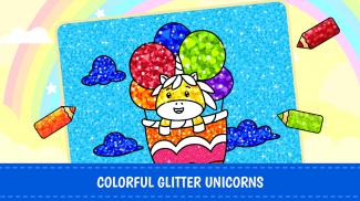 Unicorn Mewarnai Glitter Buku screenshot 5