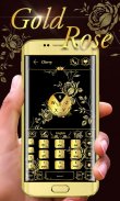 Gold Rose GO Keyboard Theme screenshot 1