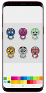 Skulls Coloring Book screenshot 2