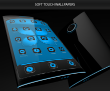 Next launcher theme SoftBlue screenshot 1