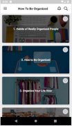 How To Be Organized(Organization of Life) screenshot 0