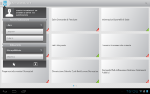 INPS Servizi Mobile per Tablet screenshot 3