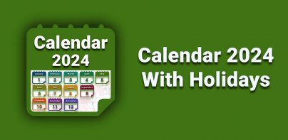 Calendar 2024 with Holidays