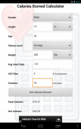 Calories Burned Calculator screenshot 2