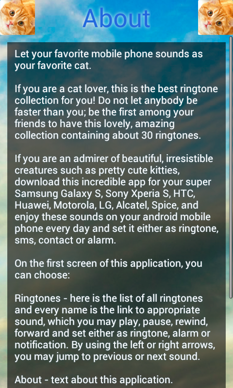 Cat Sounds Ringtones,sms - Apps on Google Play