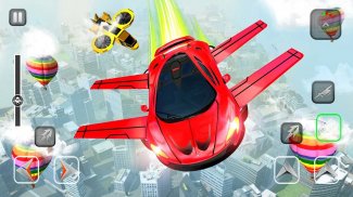 Flying Car Shooting - Car Game screenshot 1