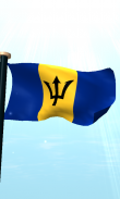 Barbados Flag 3D Free screenshot 9