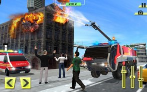 Fire Truck Rescue Training Sim screenshot 12