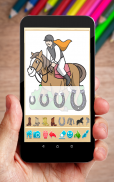 الحصان لعبة التلوين screenshot 3