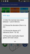 Tolerances Calculator screenshot 1
