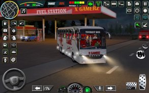 अमेरिकन शहर बस ड्रायव्हिंग खेळ screenshot 1