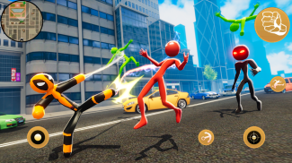 Flying Stickman Rope Hero Vice screenshot 1