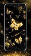 Gold Butterfly Live Wallpaper screenshot 2
