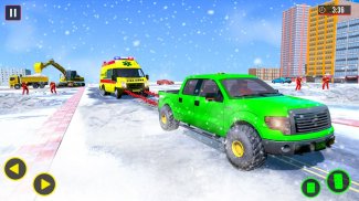 Snow Excavator City Rescue screenshot 2