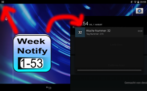Calendar Week Number in status screenshot 1